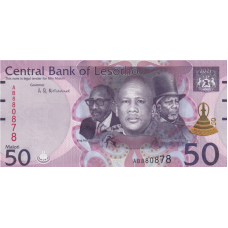 (542) ** PN23c Lesotho 50 Maloti Year 2021